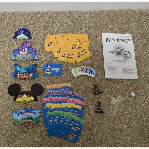 Disney Magic Kingdom Board Game 2004 Hasbro Parker Brothers‎ INCOMPLETE - Picture 4 of 16